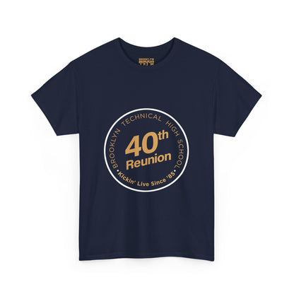 Class Of 1985 Commemorative Unisex Heavy Cotton T-Shirt - Gold Logo