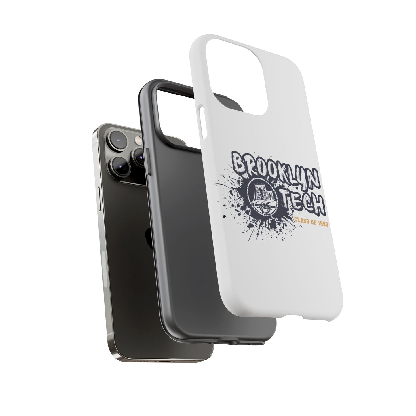 Class Of 1990 Commemorative Tough Cases - Apple & Samsung Only - Gold Font On White Background