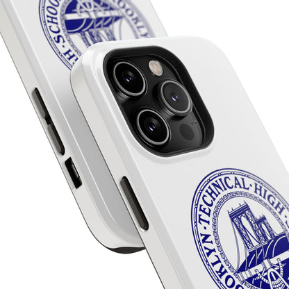 Classic Tech Seal - Impact-Resistant Phone Cases - Iphone Or Samsung - White