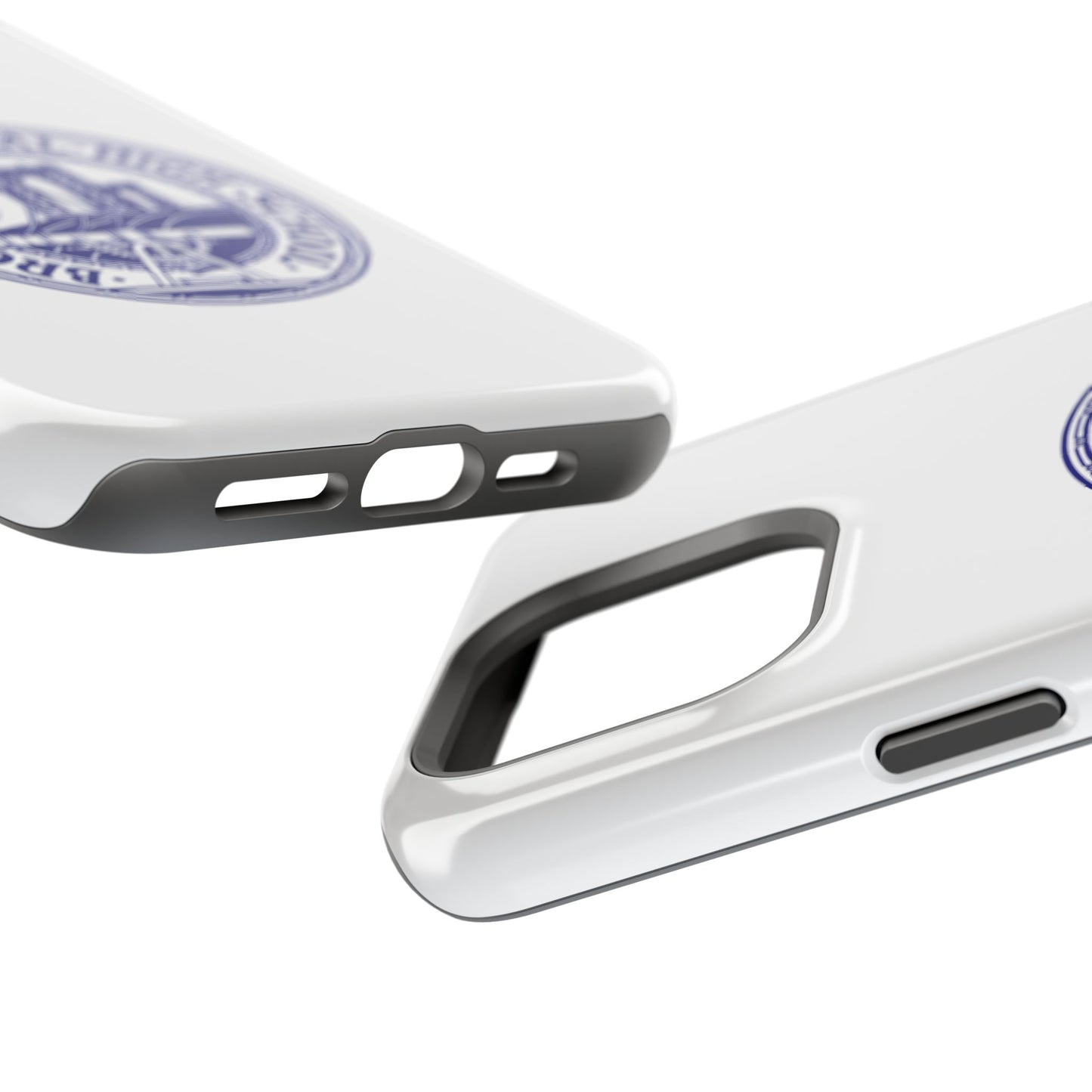 Classic Tech Seal - Impact-Resistant Phone Cases - Iphone Or Samsung - White