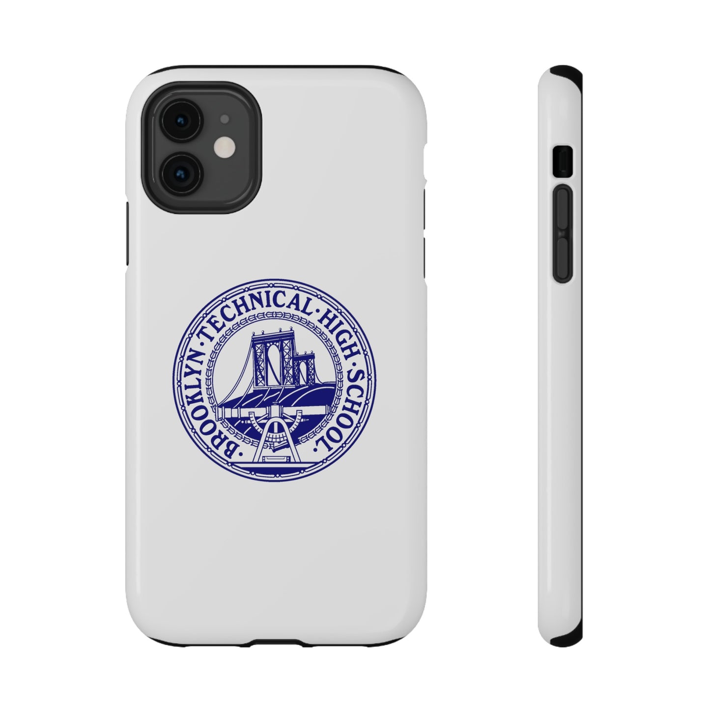 Classic Tech Logo - Impact-Resistant Phone Cases - Iphone Or Samsung - White