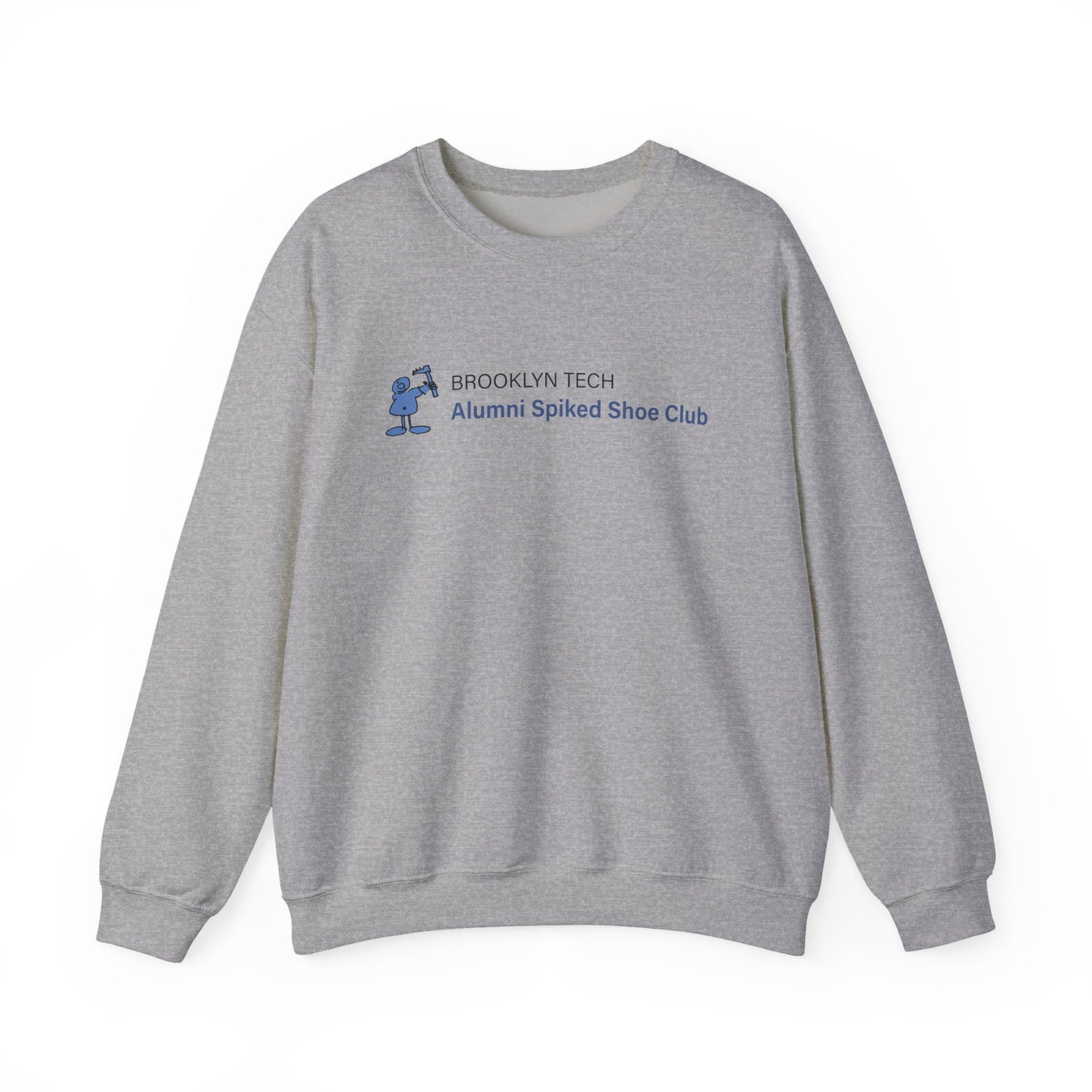 Brooklyn Tech Alumni Spiked Shoe Club Crewneck Sweatshirt - Rectangular Logo