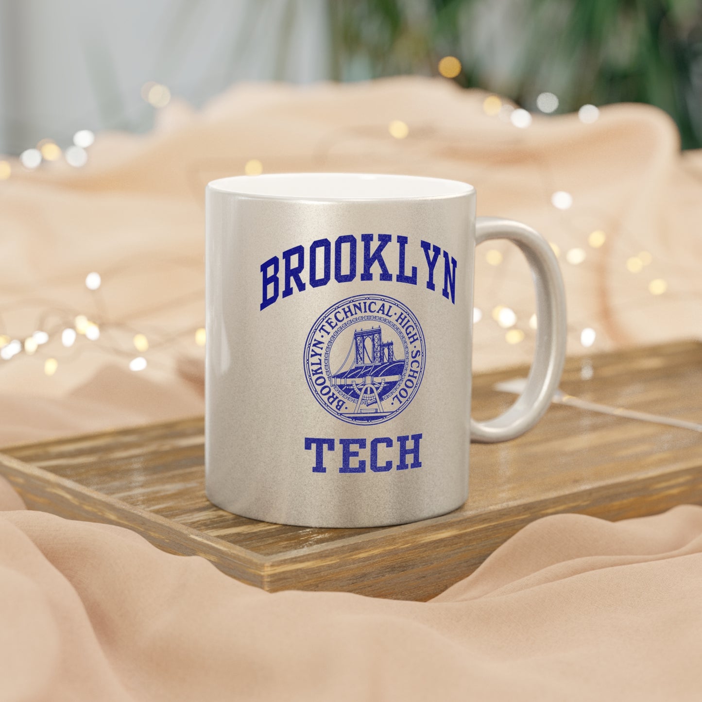 Brooklyn Tech Classic Logo - Metallic Mug (silver\gold)