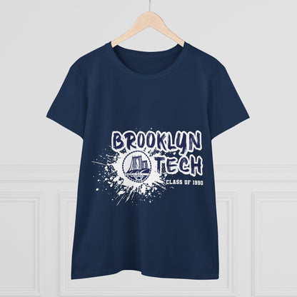 Class Of 1990 Commemorative Women's Midweight Cotton T-Shirt - White Font