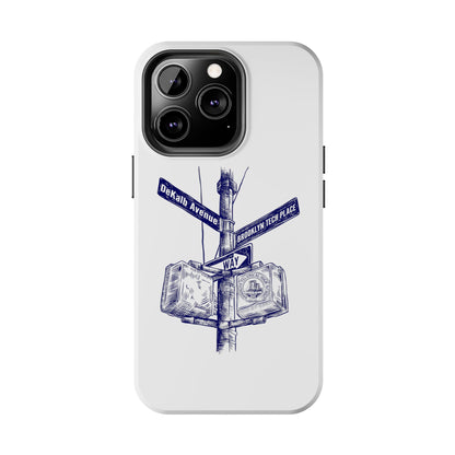 Dekalb Ave & Brooklyn Tech Place - Tough Phone Cases - White