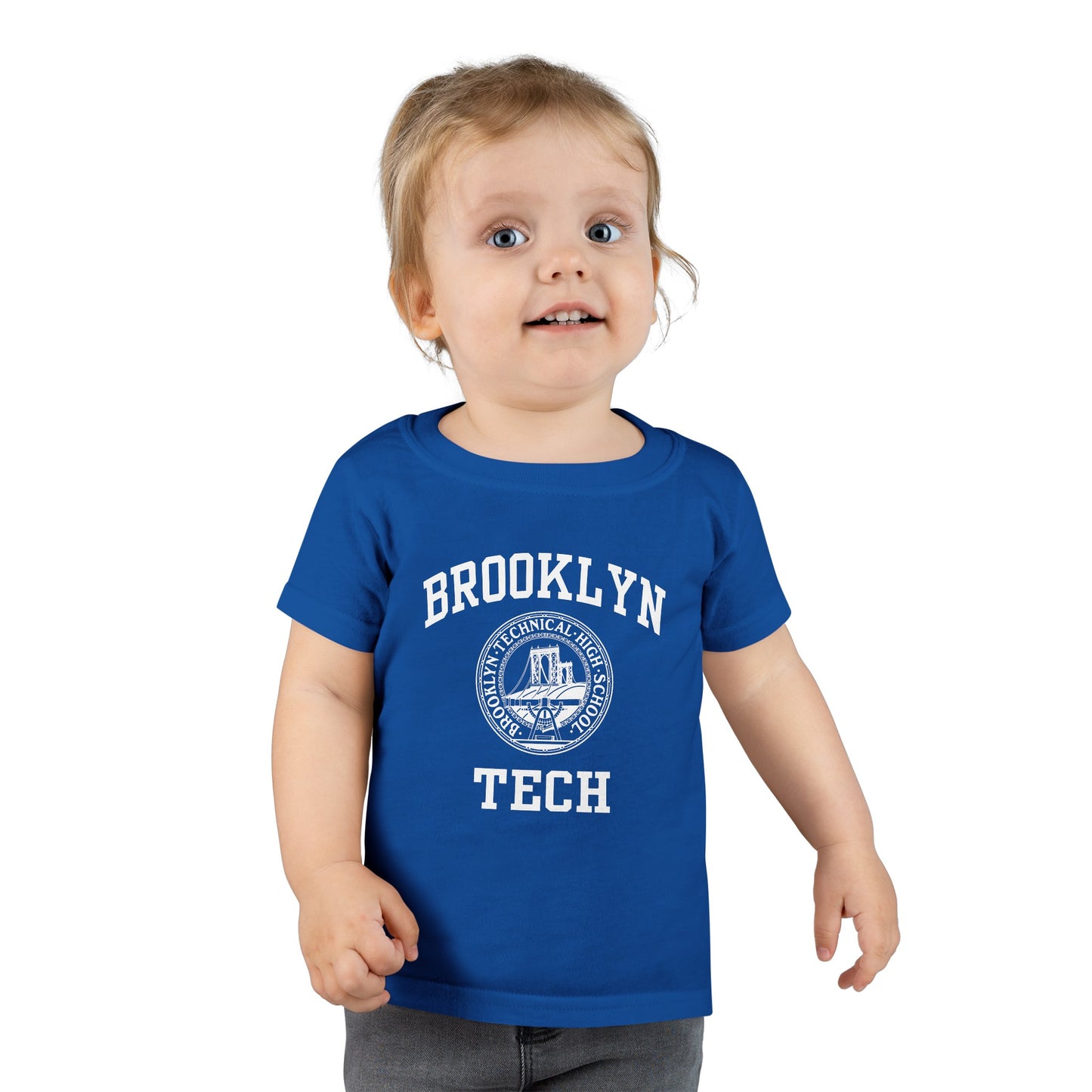 Family - Classic Brooklyn Tech Logo - Toddler Ringspun Cotton T-Shirt