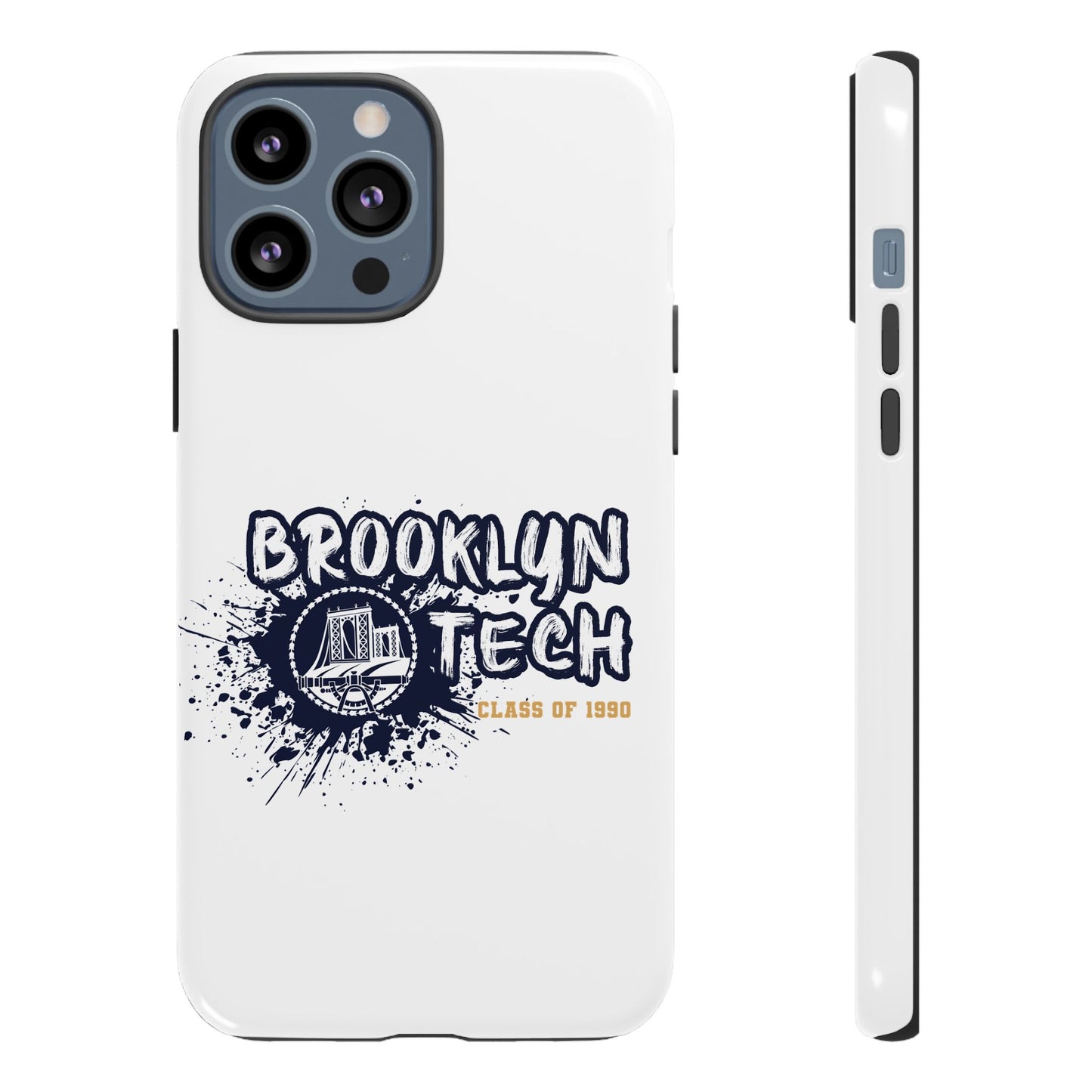 Class Of 1990 Commemorative Tough Cases - Apple & Samsung Only - Gold Font On White Background