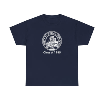 Classic Tech Logo - Class Of 1985 - Men's  Heavy Cotton T-Shirt