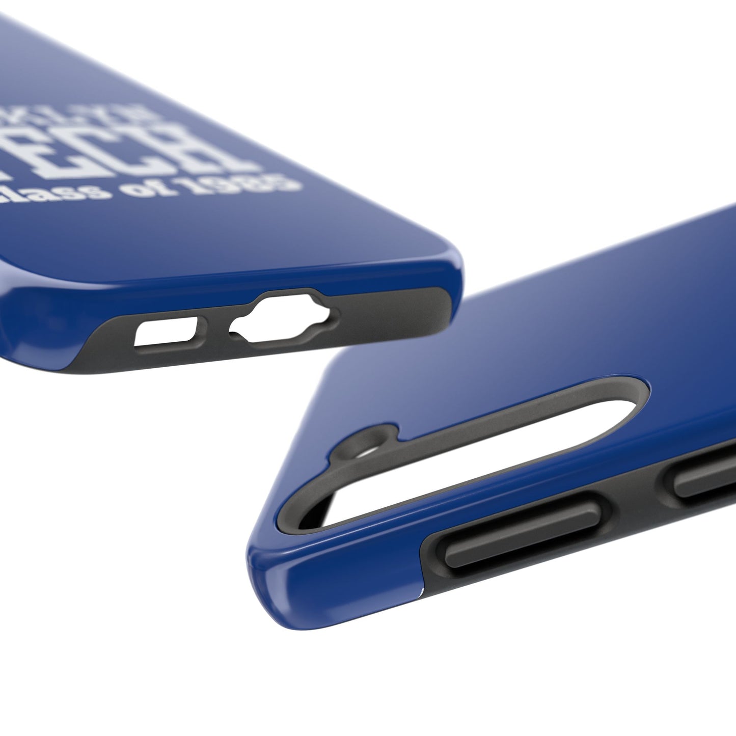 Brooklyn Tech Class Of 1985 Tough Phone Case - Navy-Blue With White Graphics