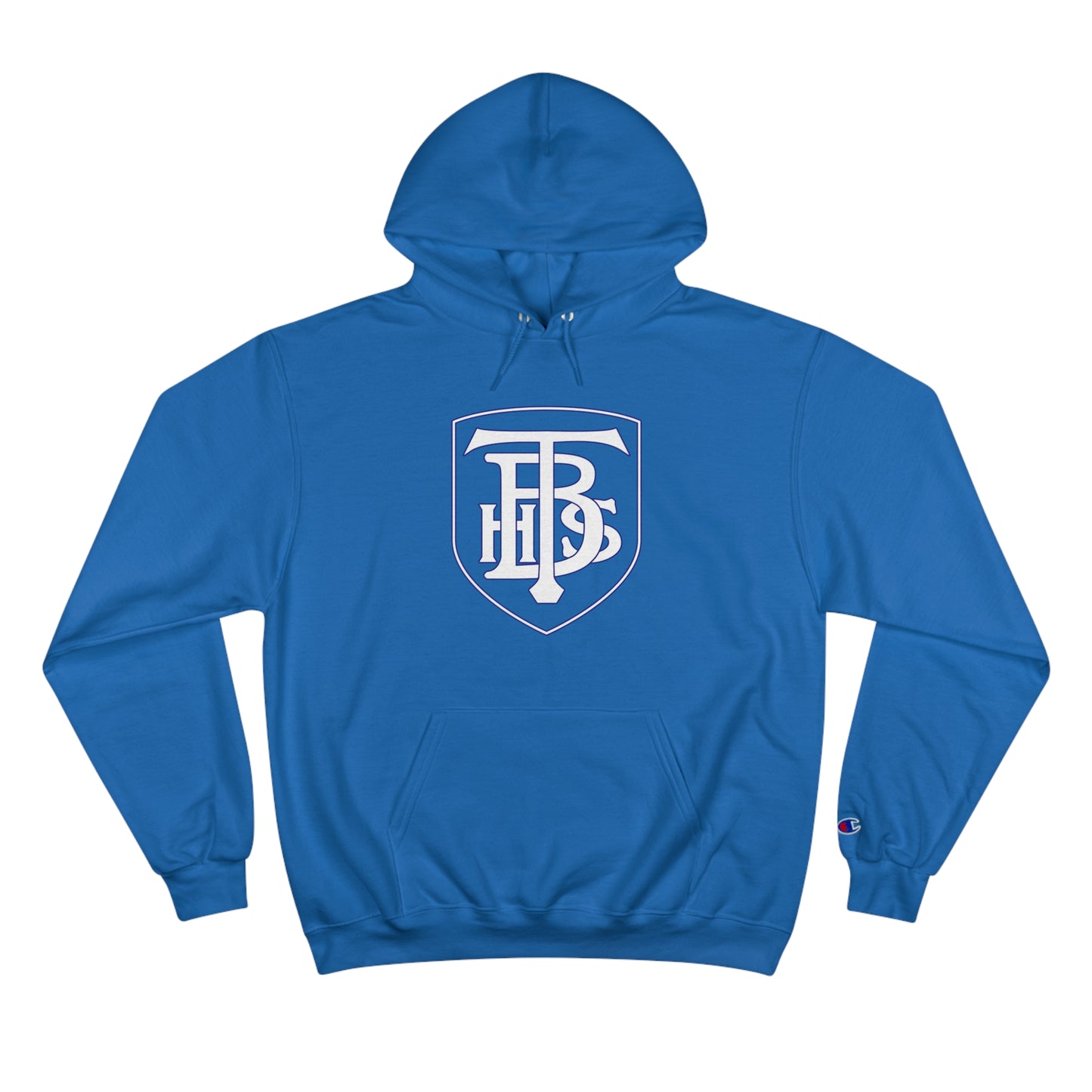 Stacked Logo With Shield - Champion Hoodie