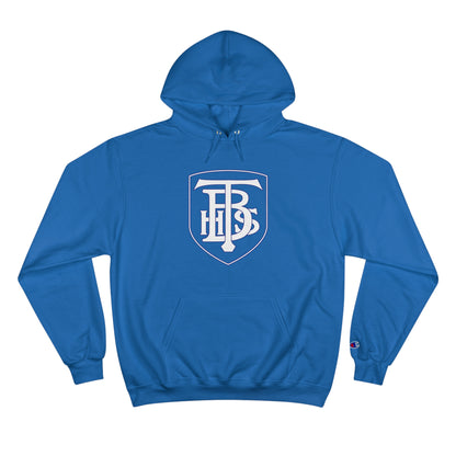 Stacked Logo With Shield - Champion Hoodie