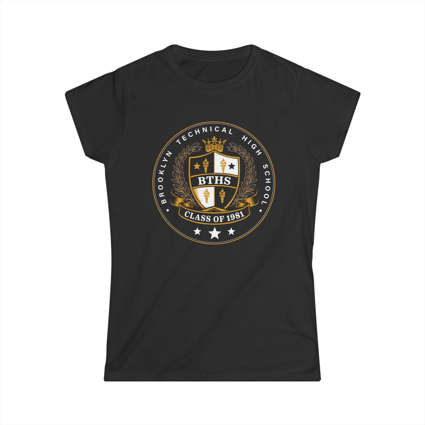 Class of 1981 Ladies Softstyle T‑Shirt – Black Logo