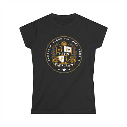 Class of 1981 Ladies Softstyle T‑Shirt – Black Logo