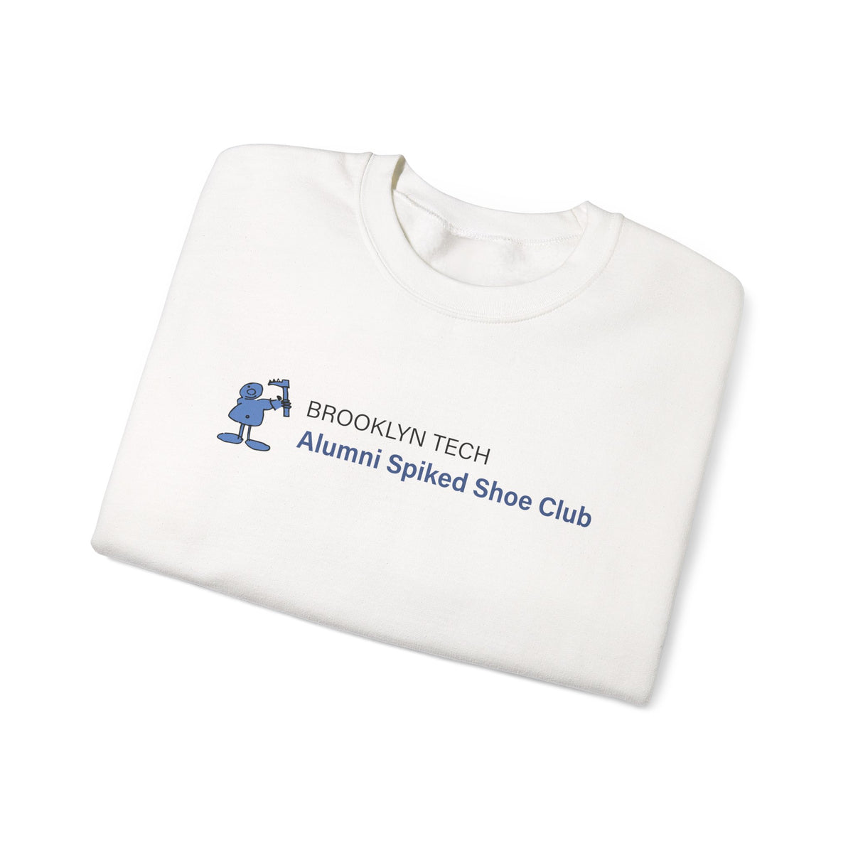 Brooklyn Tech Alumni Spiked Shoe Club Crewneck Sweatshirt - Rectangular Logo