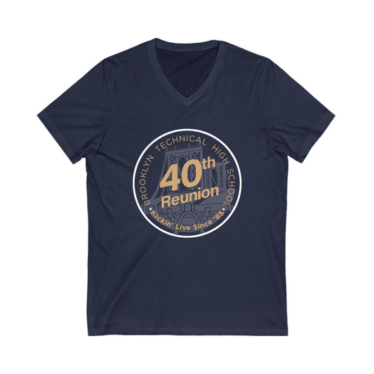 Class Of 1985 Commemorative Unisex Jersey Short Sleeve V-Neck T-Shirt - 40th Union