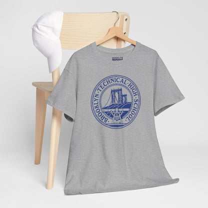Classic Tech Logo - Blue Graphic - Men's Heavy Cotton Tee