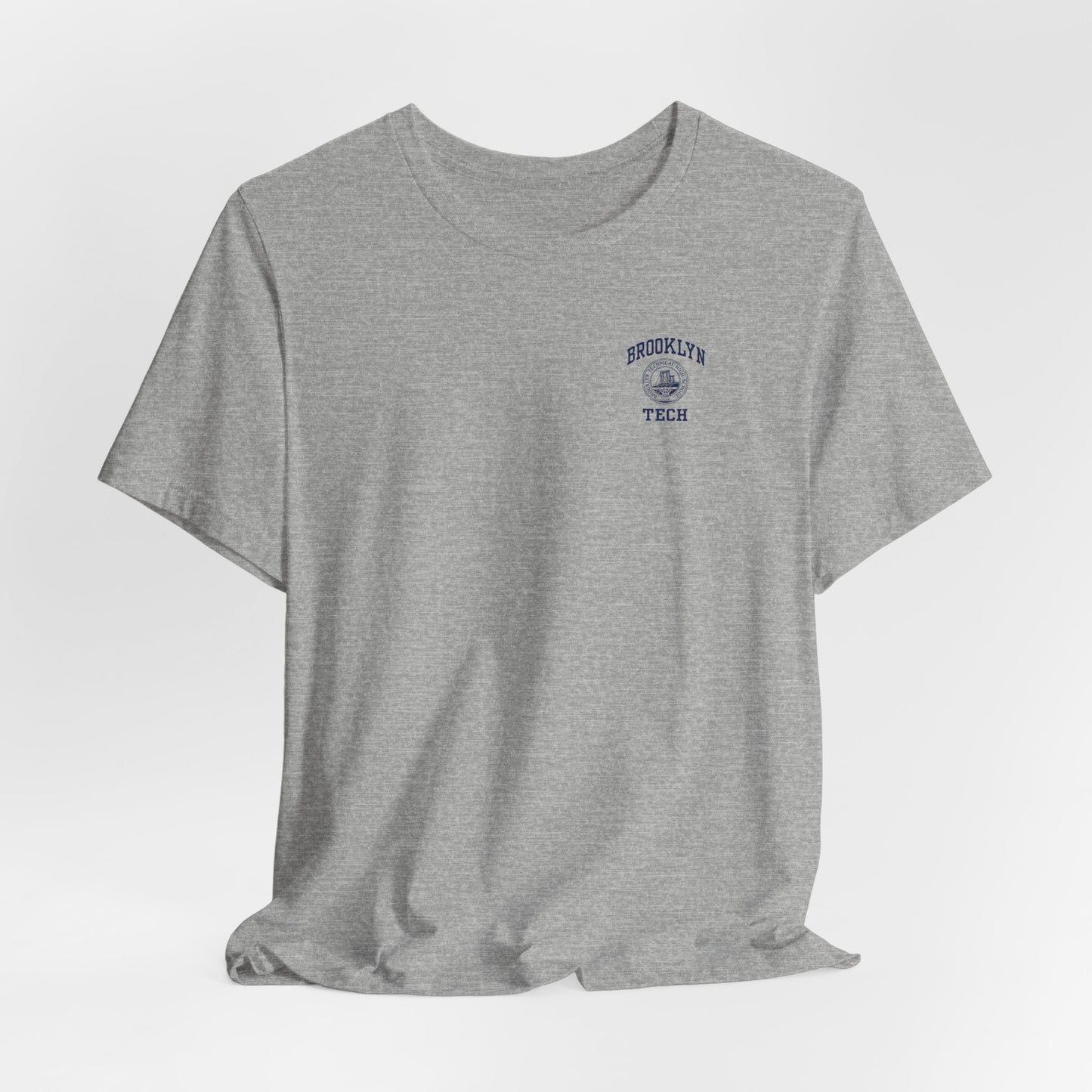 Classic Logo with Brooklyn Tech on Left Chest - Men's Bella + Canvas Short Sleeve Jersey T-Shirt