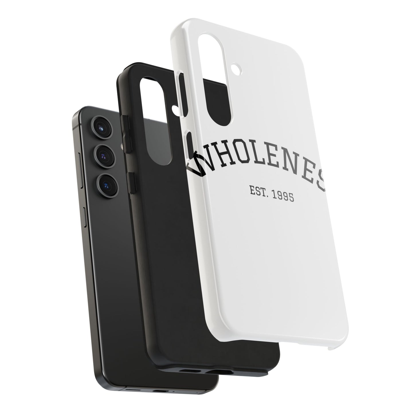 Wholeness Est. 1995 Tough Phone Case — Minimal Arch Text Protective Cover