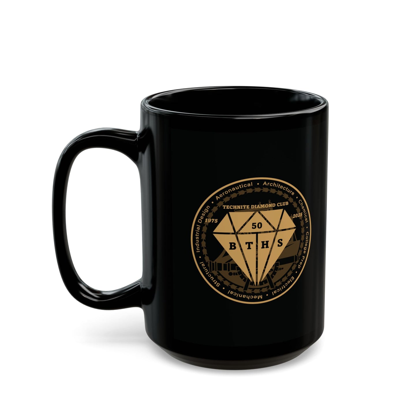 Class Of 1975 Commemorative Black Mug (11oz, 15oz)