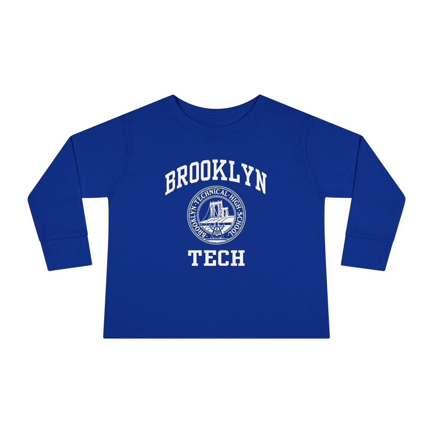 Family - Classic Brooklyn Tech Logo - Toddler Long Sleeve T-Shirt