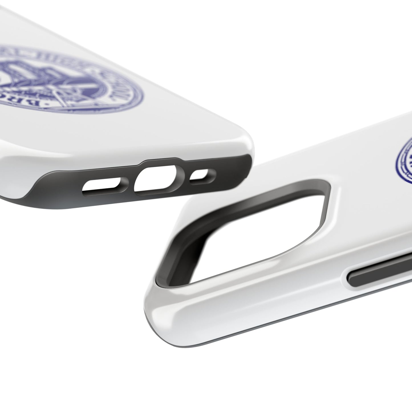 Classic Tech Seal - Impact-Resistant Phone Cases - Iphone Or Samsung - White
