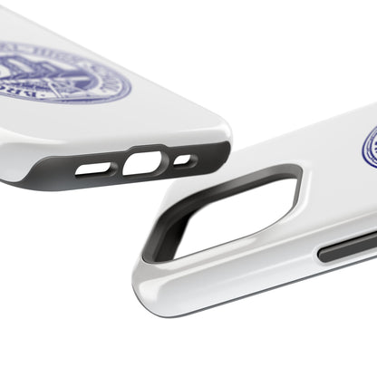 Classic Tech Seal - Impact-Resistant Phone Cases - Iphone Or Samsung - White