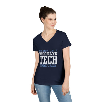 Family - "My mom is a Brooklyn Tech Graduate " V-Neck Tee