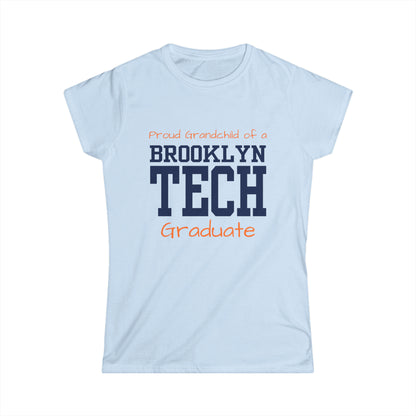 Family - Proud Grandchild Of A Tech Graduate - Ladies Softstyle T-Shirt