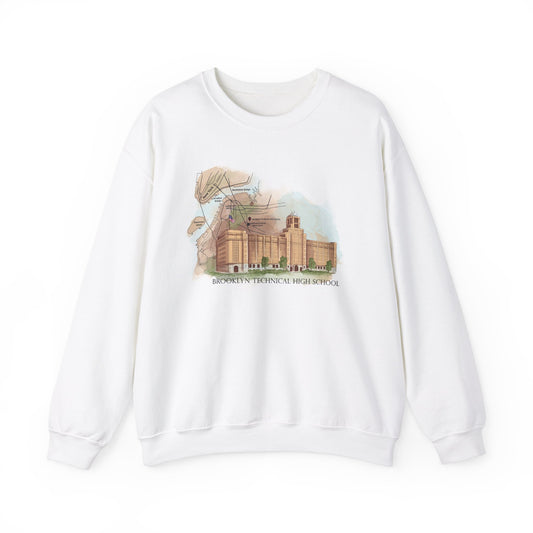 Boutique - Color Building & Map - Men's Heavy Blend Crewneck Sweatshirt