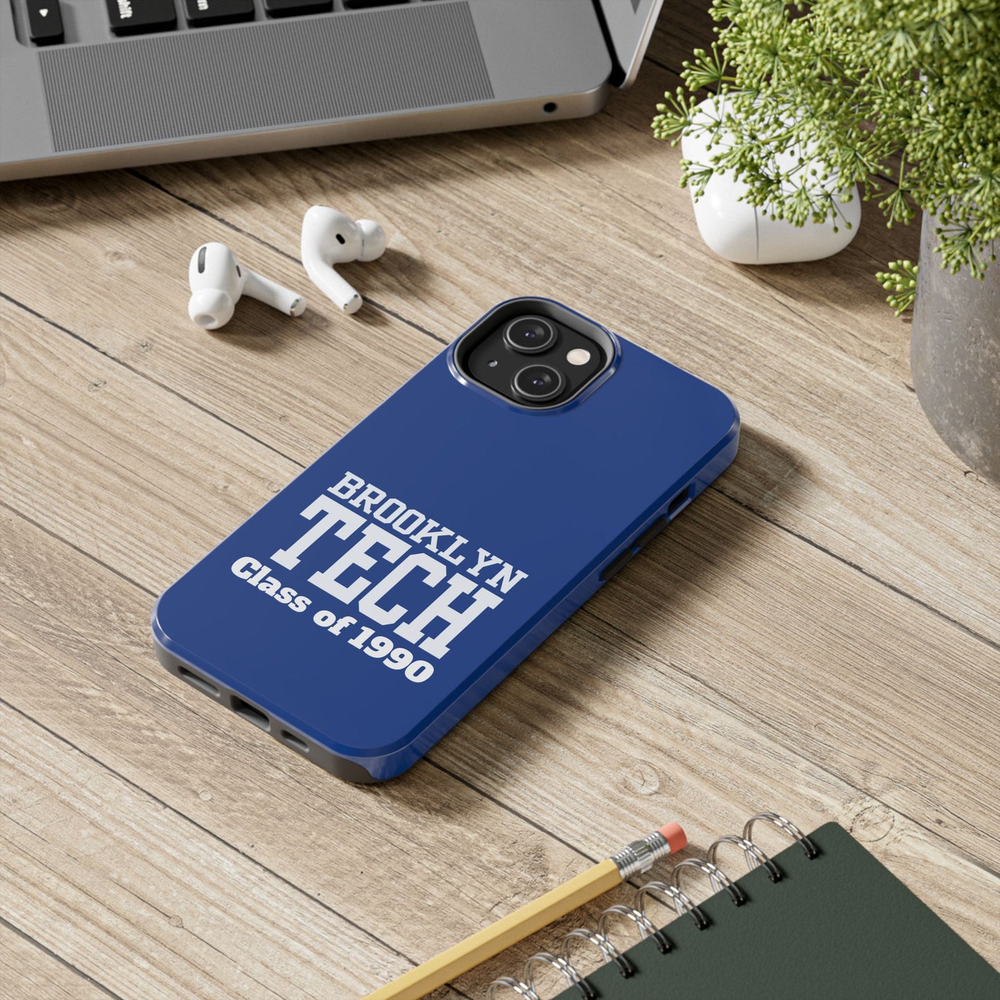 Brooklyn Tech Class Of 1990 Tough Phone Case - Blue