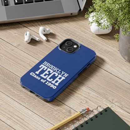 Brooklyn Tech Class Of 1990 Tough Phone Case - Blue