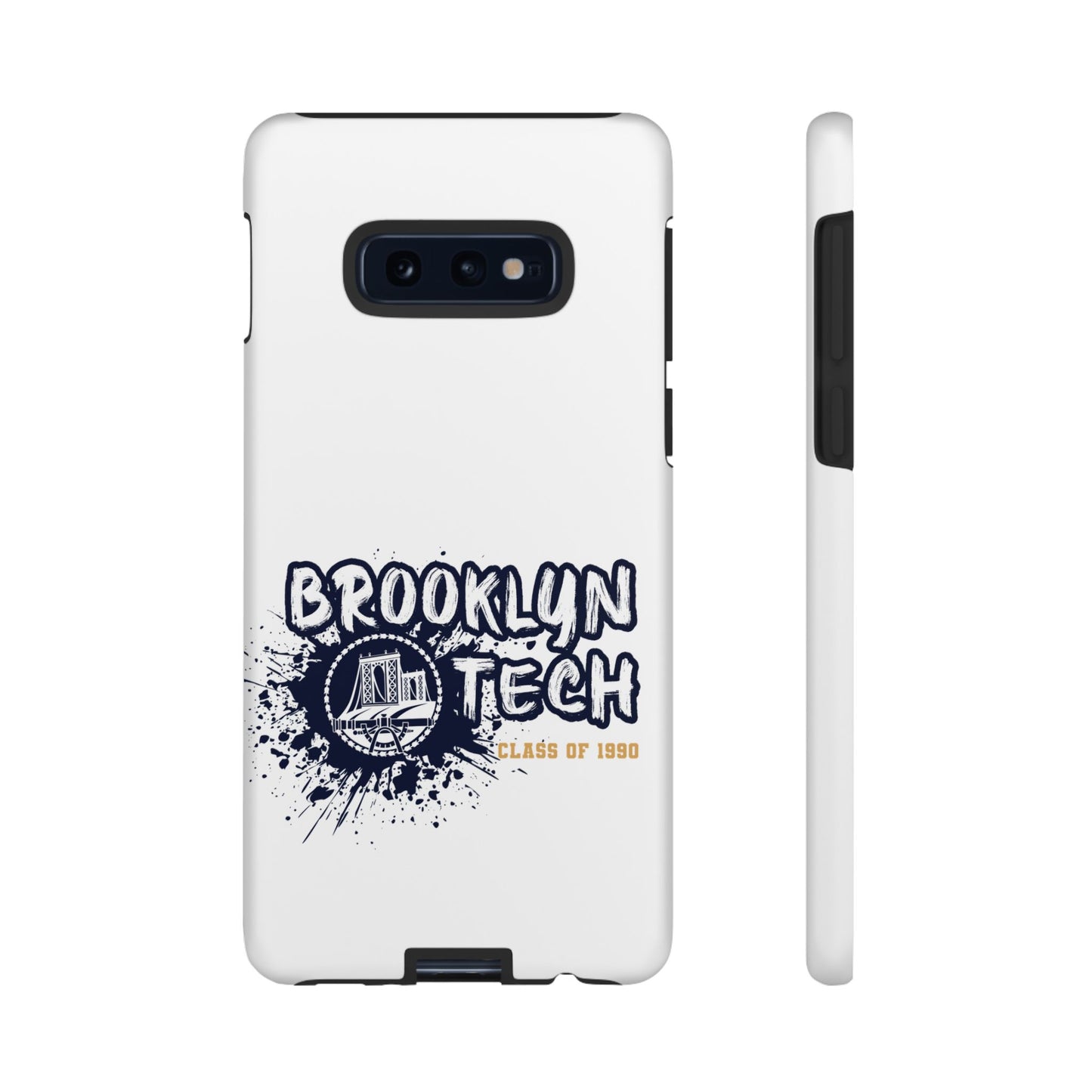 Class Of 1990 Commemorative Tough Cases - Apple & Samsung Only - Gold Font On White Background