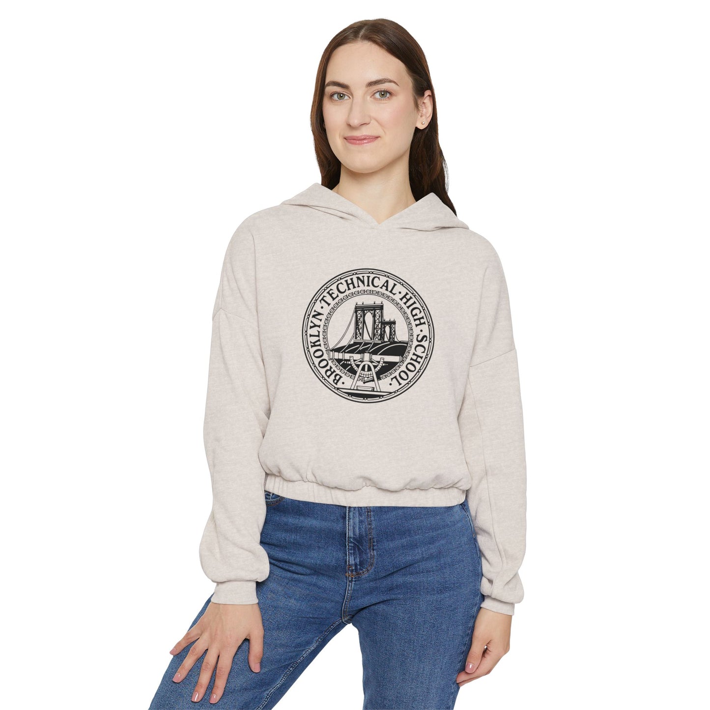 Classic Tech Logo - Ladies' Cinched Bottom Hoodie