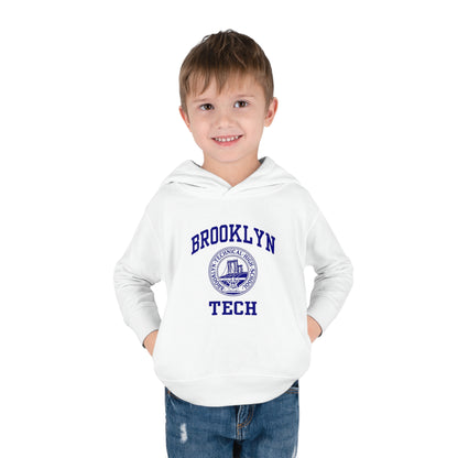 Family - Classic Brooklyn Tech Logo - Toddler Pullover Fleece Hoodie