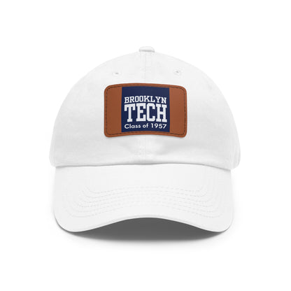 Classic Brooklyn Tech - Hat with Leather Patch (Rectangle) - Class of 1957