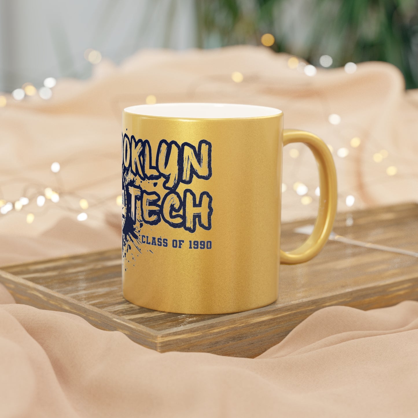 Class Of 1990 Commemorative Metallic Mug (silver\gold)