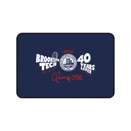 Class of 1986 Alumni 40th Reunion Desk Mat — White logo
