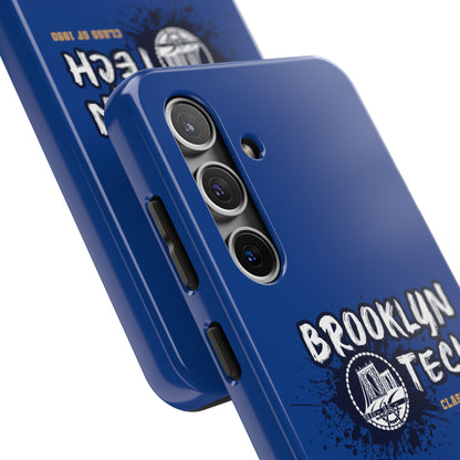 Class Of 1990 Commemorative Tough Phone Cases - Gold Font With Dark Blue Background