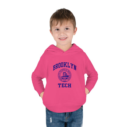 Family - Classic Brooklyn Tech Logo - Toddler Pullover Fleece Hoodie