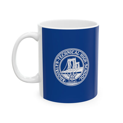 Tech Building - Ceramic Mug, (11oz, 15oz) - Navy