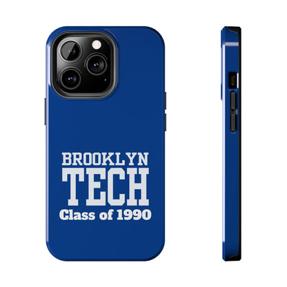Brooklyn Tech Class Of 1990 Tough Phone Case - Blue