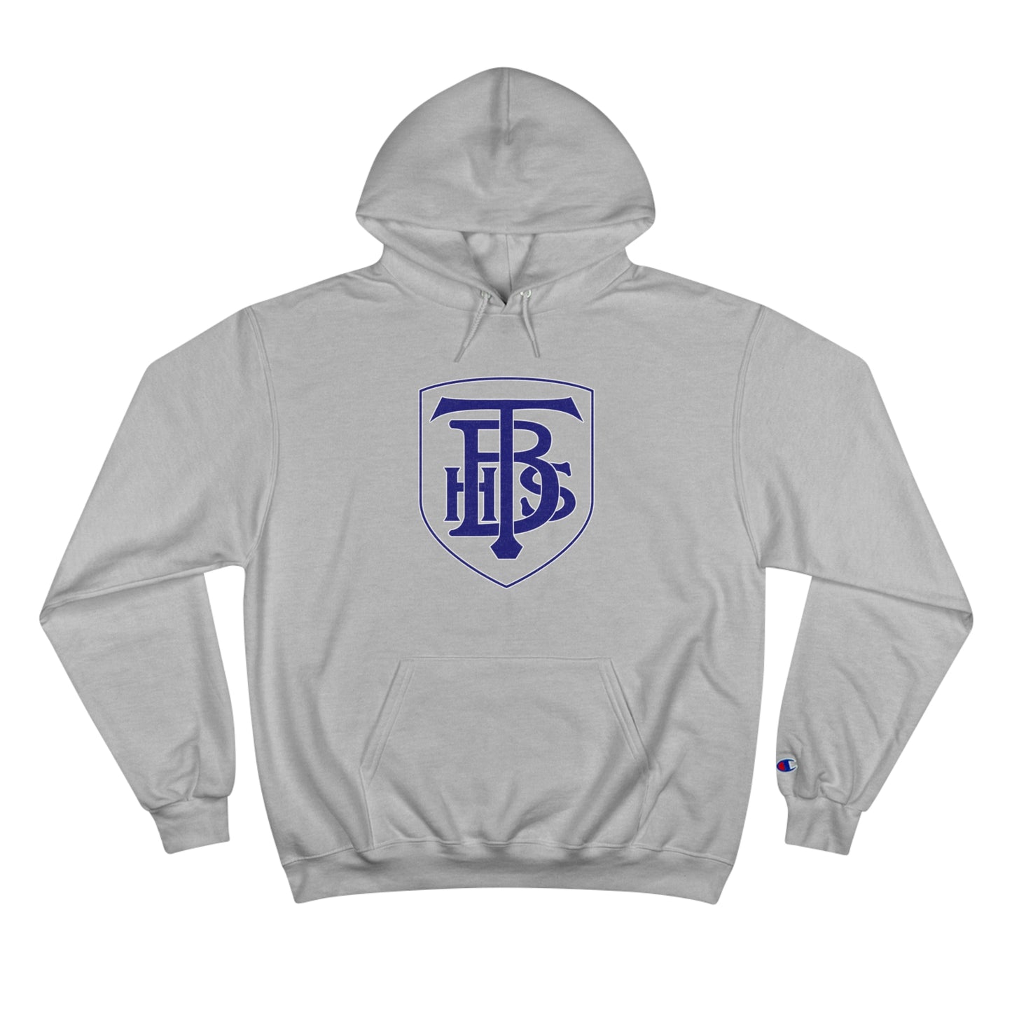 Stacked Logo With Shield - Champion Hoodie