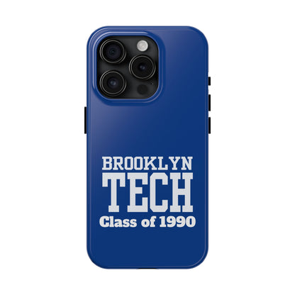 Brooklyn Tech Class Of 1990 Tough Phone Case - Blue