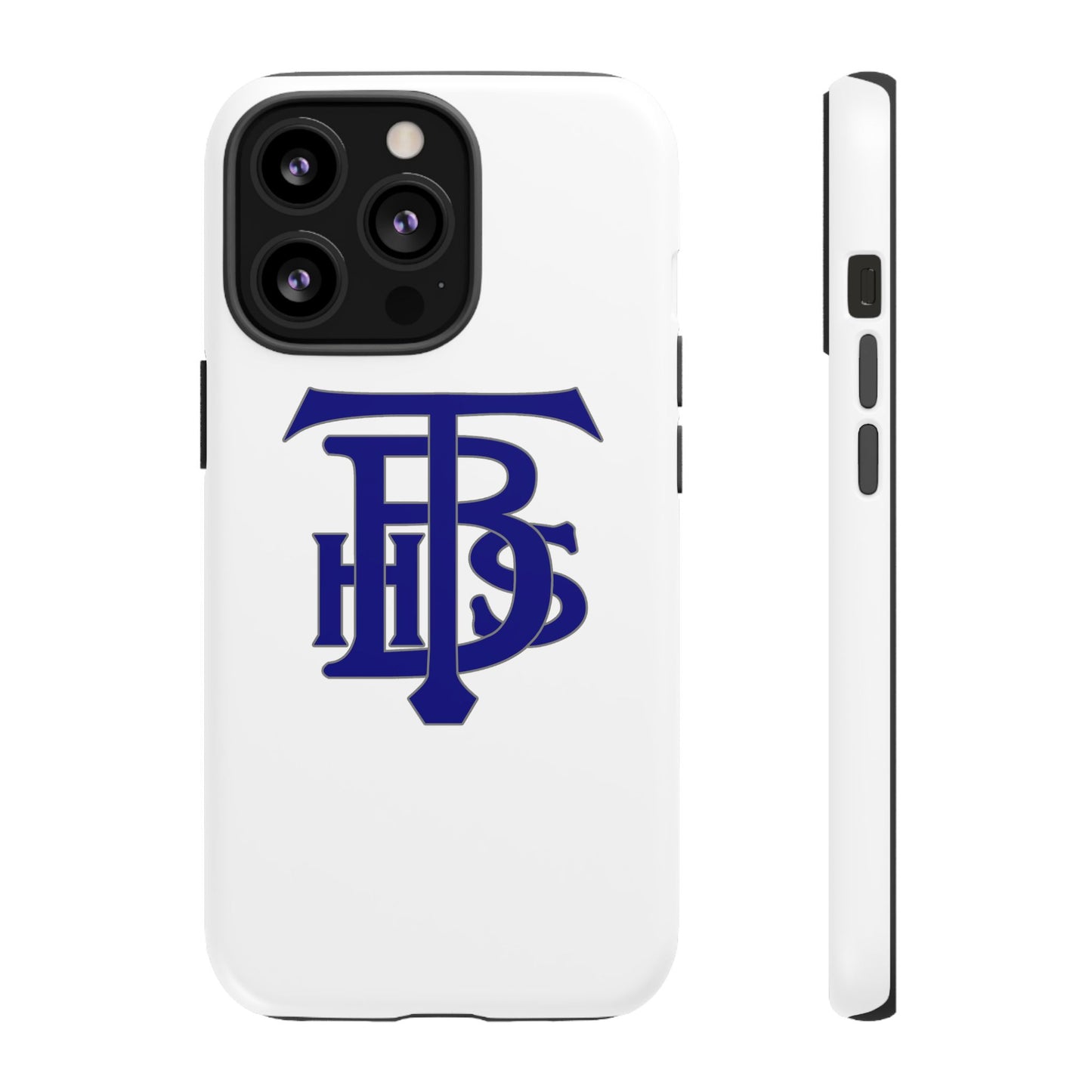 Stacked Logo - Tough Phone Cases - White