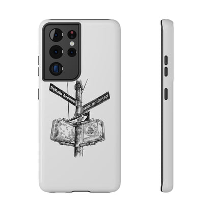 Dekalb Ave & Brooklyn Tech Pl - Impact-Resistant Phone Cases - White