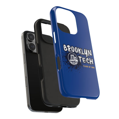 Class Of 1990 Commemorative Tough Phone Cases - Gold Font With Dark Blue Background