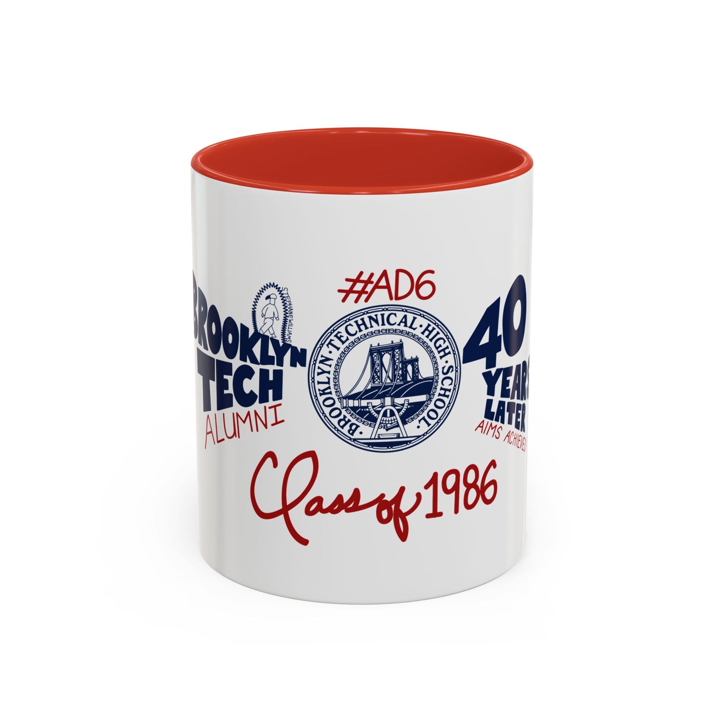 Class of 1986 Coffee Mug with navy handle (11oz, 15oz)