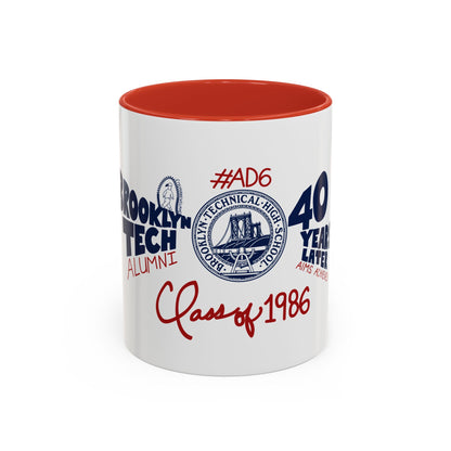Class of 1986 Coffee Mug with navy handle (11oz, 15oz)