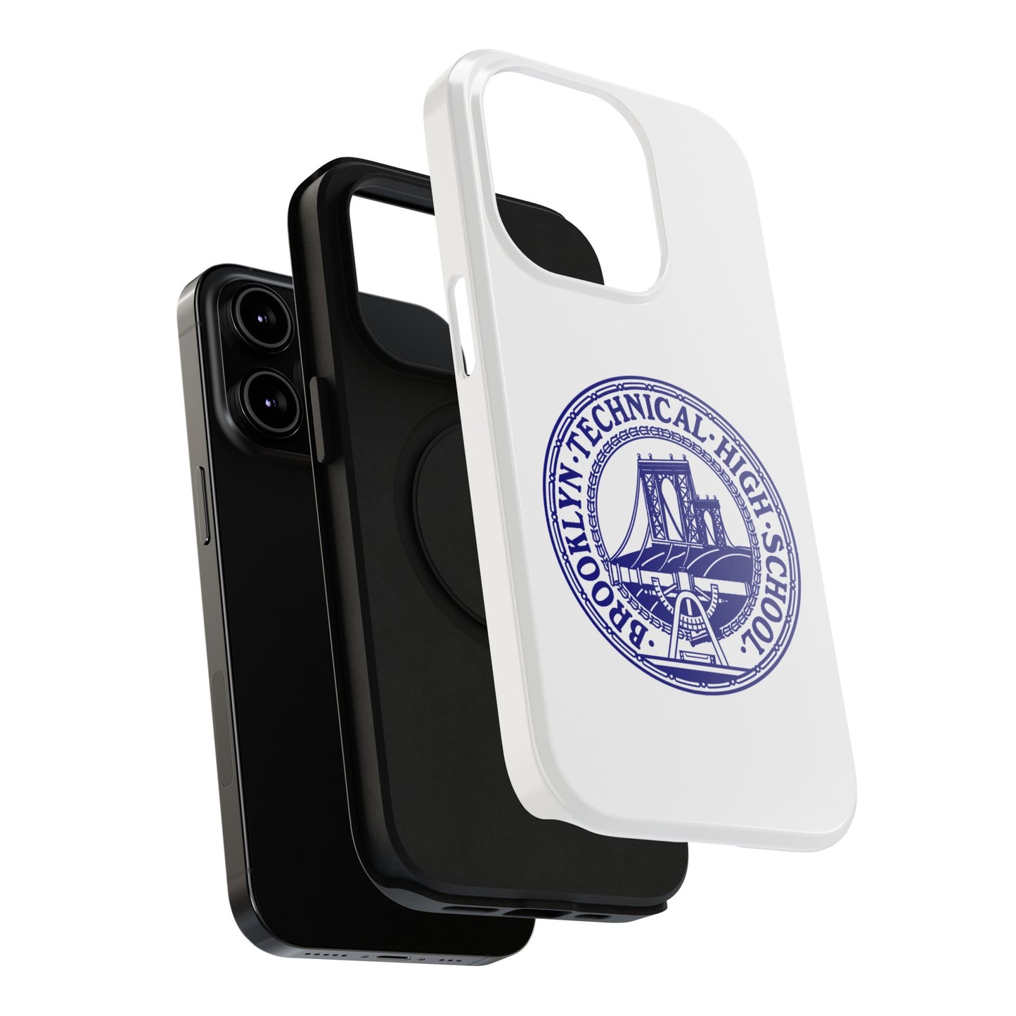 Classic Tech Seal - Impact-Resistant Phone Cases - Iphone Or Samsung - White