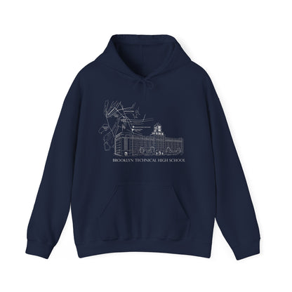 Boutique - Monochrome Building & Map -Men's Heavy Blend Hoodie